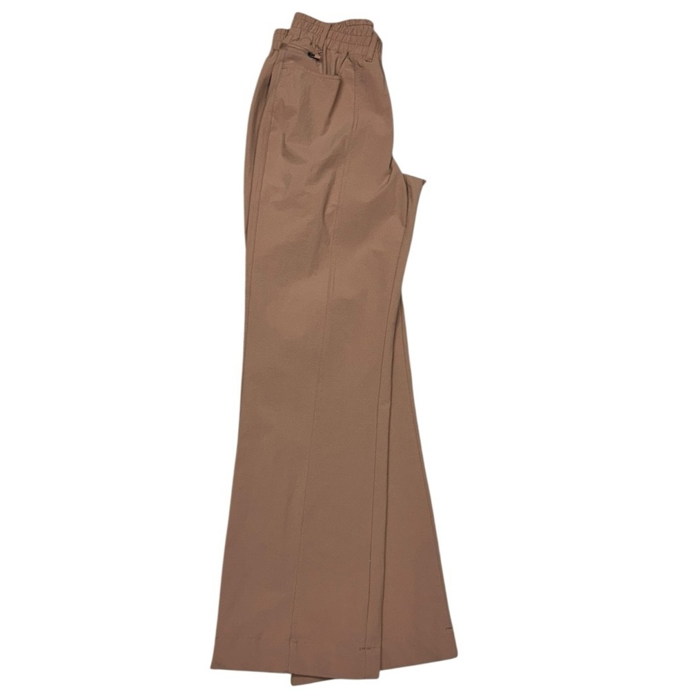 Mono B Cargo Pants Women Small Brown Utility Wide Leg Stretch Waist Athleisure - Picture 8 of 10